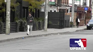 Shawn Mendes spotted walking on the streets of Toronto on Nov 4, 2021.