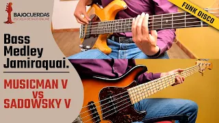 Sadowsky and MusicMan 5 Strings Comparison Bass Medley Jamiroquai