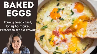 EASY BAKED EGGS (ITALIAN BAKED EGGS) is versatile breakfast that is easy to make and looks fancy