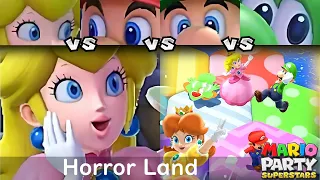 Mario Party Superstars Peach vs Mario vs Luigi vs Yoshi in Horror Land (Master)
