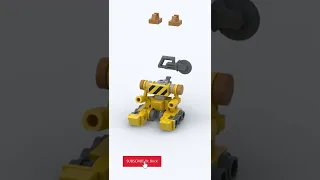 LEGO MOC Mech :  Transform Mech Tank Mode Building Animation #shorts #legomoc #afol