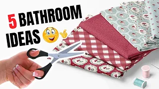 5 IDEAS for The BATHROOM | SEWING AND RECYCLING