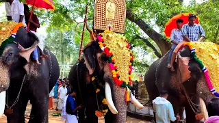 മധുരപ്പുറം കണ്ണൻ,കീഴൂട്ട് വിശ്വനാഥൻ,കീഴൂട്ട് ശ്രീകണ്ഠൻ  -   വടക്കേക്കര ചങ്ങനാശ്ശേരി