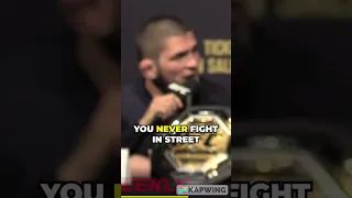 Khabib Nurmagomedov Tells Tony Ferguson, "I Can Eat You In Street Fight" #shorts #ufc #mma