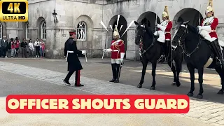 Officer SHOUTS at The King’s Guards During INSPECTION.