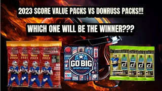 Unboxing the Giants 2023 Panini Football Score vs. Donruss Packs - Big Hits & Trading Card Treasures