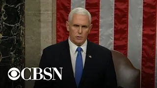 Pence announces Biden as winner after Congress finishes electoral vote count