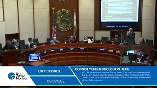 Santa Monica City Council Meeting May 9, 2023