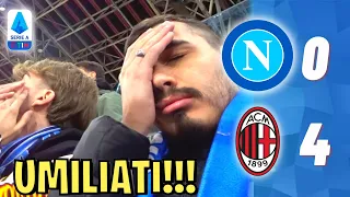 🤯UMILIATI e ZITTITI!!! NAPOLI-MILAN 0-4 | LIVE REACTION NAPOLETANI AL MARADONA HD