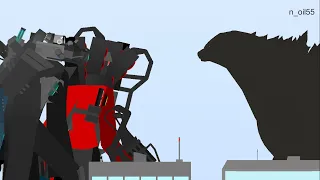 Godzilla vs the titans Skibidi toilet  (stick nodes pro animation )￼