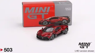 Mini GT Bugatti Divo, Red Matallic #503