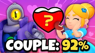 Je teste la COMPATIBILITÉ AMOUREUSE ❤ des BRAWLERS sur BRAWL STARS ! #2