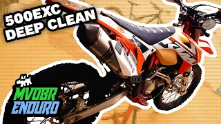 KTM 500 EXC: Dirt Bike Strip & Clean - MVDBR Garage Days Part 2