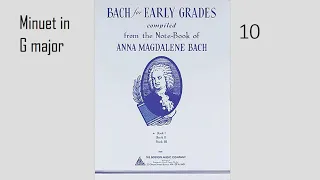 Anna Magdalene Bach, Libro 1, 10-Minuet in G major.