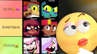 TIERLIST DAS MULHERES MAIS BONITAS DO BRAWL STARS