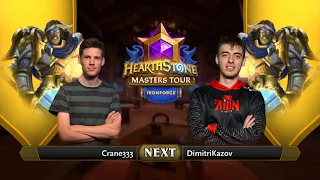 Crane333 vs DimitriKazov | Swiss Round 5 | Hearthstone Masters Tour Ironforge