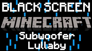 Minecraft C418 - Subwoofer Lullaby | 1 Hour | Black Screen | Slowed with Gentle Rain