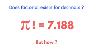 How to find factorial of a decimal number? | Gamma Function  | The Math Grapher