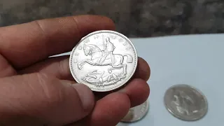 Обзор- Царские серебряные монеты!!! Бонус- серебряная монета три унции в позолоте и бриллиантами!!!