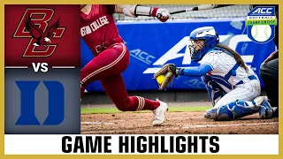 Boston College vs. Duke Game Highlights | 2024 ACC Softball Championship (2nd Round)