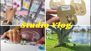 ♥︎ (STUDIO VLOG) Starting My New Etsy Jewelry Business! | Making Earrings & A Day in My Life♥︎