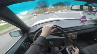 Driving my Mercedes W124 250 TD Manual 1989