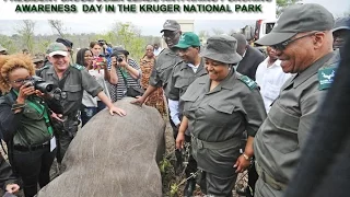 Pres Jacob Zuma leads Anti-Rhino Poaching Awareness