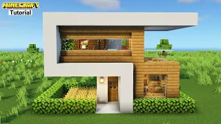 how to build a mini modern house in minecraft