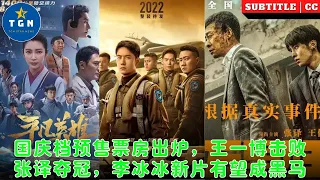 国庆档预售票房出炉，王一博击败张译夺冠，李冰冰新片有望成黑马