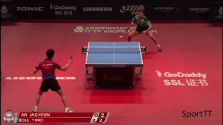 Jaehyun An vs Timo Boll [ German Open 2018 ]