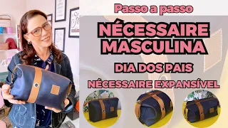 Passo a Passo: Nécessaire Dia dos Pais para iniciantes - Nécessaire expansível - Viviane Lerio