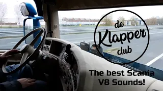 The Best Scania V8 Open Pipe Sounds! | Klapper Compilatie #15