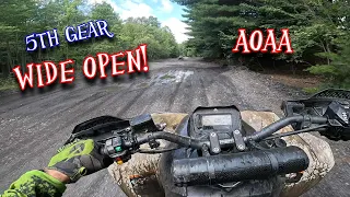 ATV Trail riding at AOAA - Can Am Renegade 1000 xxc - Honda Foreman 500