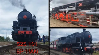 Parní lokomotiva 525 101 EP 1000 24. - 25.5. 2024 w@hinkor  a @SotouszMoravyCZ