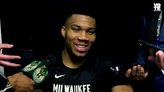 Giannis Antetokounmpo On Wemby: “There’s no way he’s 7’4” | Press Conference | 1.4.24