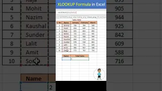 Advanced XLOOKUP Formula in Excel #excel #exceltips #exceltutorial #shorts #msexcel #microsoftexcel