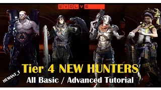 Evolve (PS4) All Tier 4 New Hunters Basic / Advanced Tutorials