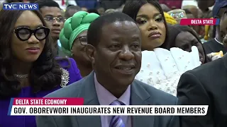 Governor Oborevwori Inaugurates New Revenue Board Members