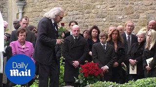 Barry Gibb attends his brother Robin's funeral back in 2012 - Daily Mail