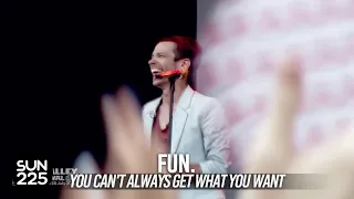 Fun. - "맹세하는데 새앨범 만들어서 곧 올게요" + You Can't Always Get What You Want @ Ansan Valley Rock Festival 2013