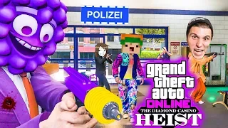 Vier YOUTUBER überfallen eine POLIZEI-STATION! | GTA 5 Online Casino Heists