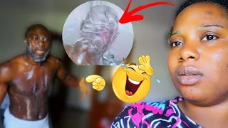 SHAMPOO PRANK ON HUSBAND **BAD IDEA** HE WENT CRAZY 🤪