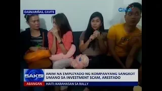 Anim na empleyado ng kompanyang sangkot umano sa investment scam, arestado