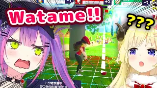 Towa Get's Angry At Watame For Getting In The Way During the Mario Golf Stream【ENG Sub/Hololive】
