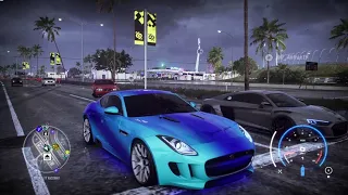 NFS Heat - Jaguar F-Type R vs Audi R8 V10 P