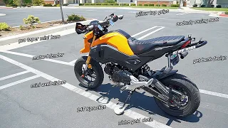 ALL MODS and UPGRADES on my HONDA GROM