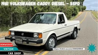 1981 Volkswagen Rabbit Caddy - Diesel 5spd - Denwerks - Bring a Trailer Auctions