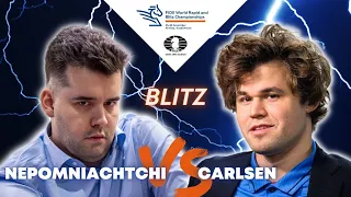Magnus loses on time 😲⏰ | Nepomniachtchi vs Carlsen | World Blitz 2022 |