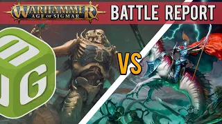 Ossiarch Bonereapers vs Idoneth Deepkin Age of Sigmar 3rd Edition Battle Report Ep 4