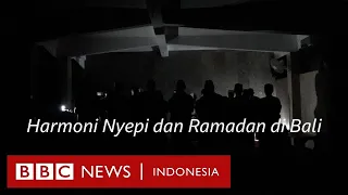 Suasana saat umat Islam di Bali salat tarawih dalam sunyi saat Hari Nyepi - BBC News Indonesia